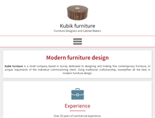 Tablet Screenshot of kubik-furniture.co.uk